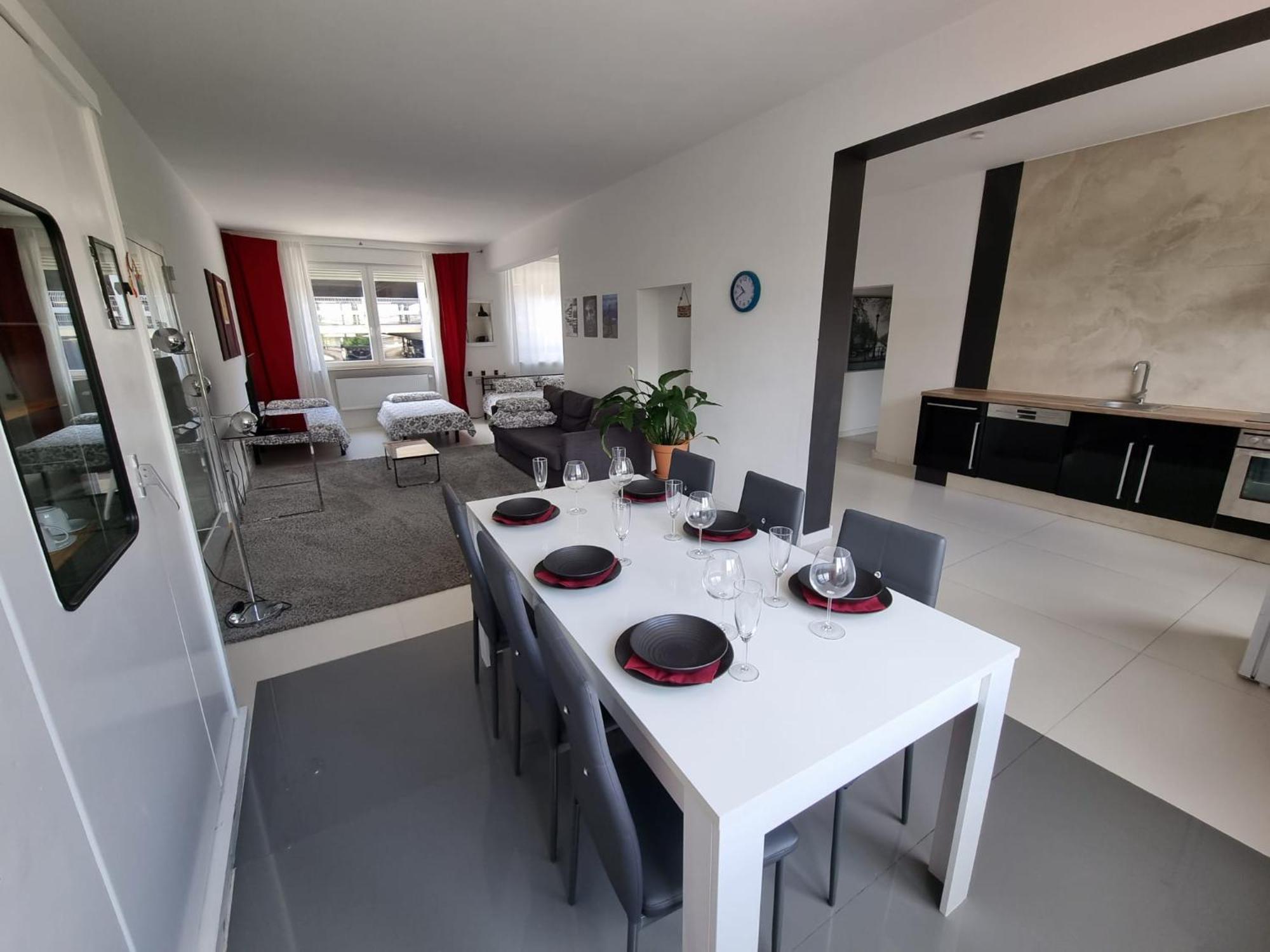 Schoenes Modernes Loft In Essen - Suedviertel Ruang foto